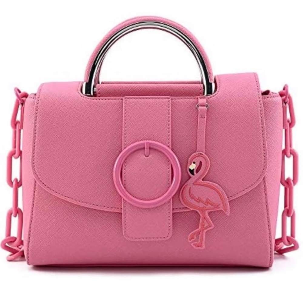 Flamingo crossbody loungefly bag